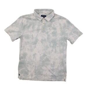 Polo Ralph Lauren Green White Tie Dye Short Sleeve Polo Shirt Boys XL 18-20